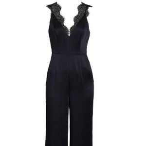 Nordstroms FOXIEDOX Lace Detail Wide Leg Jumpsuit